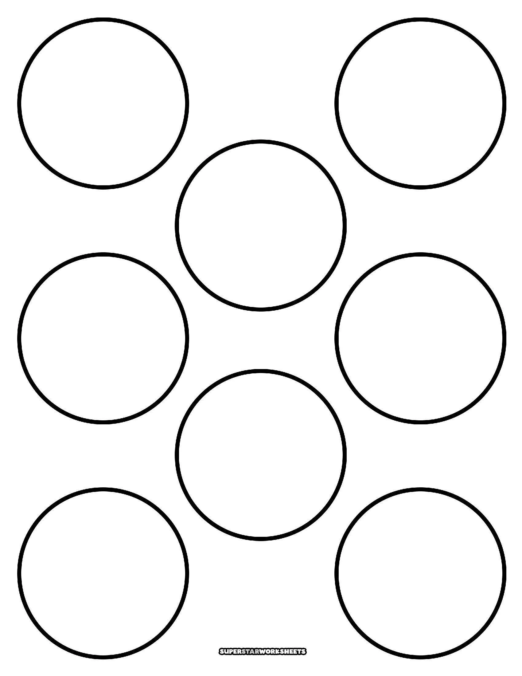 Molde de Flores para Imprimir de Flor Circular Simples