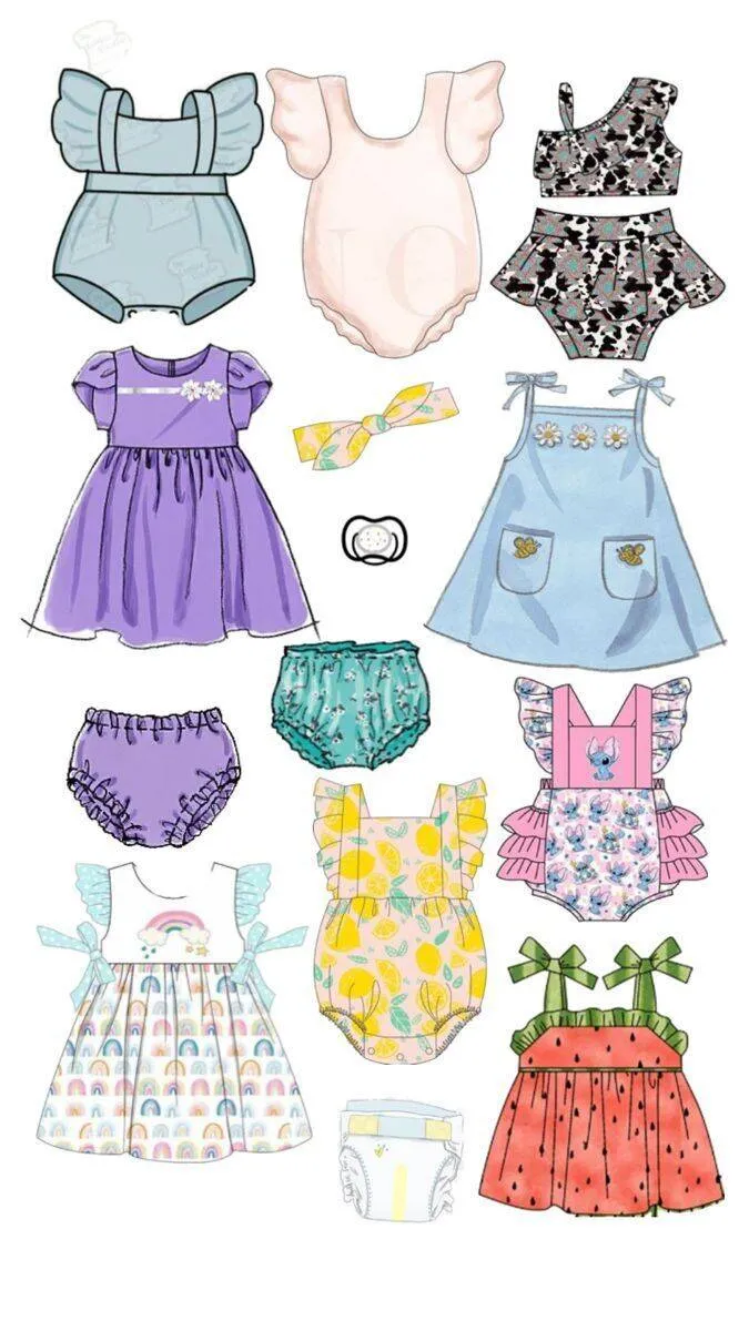 Bebê de Papel para Imprimir com Roupas Variadas e Acessórios