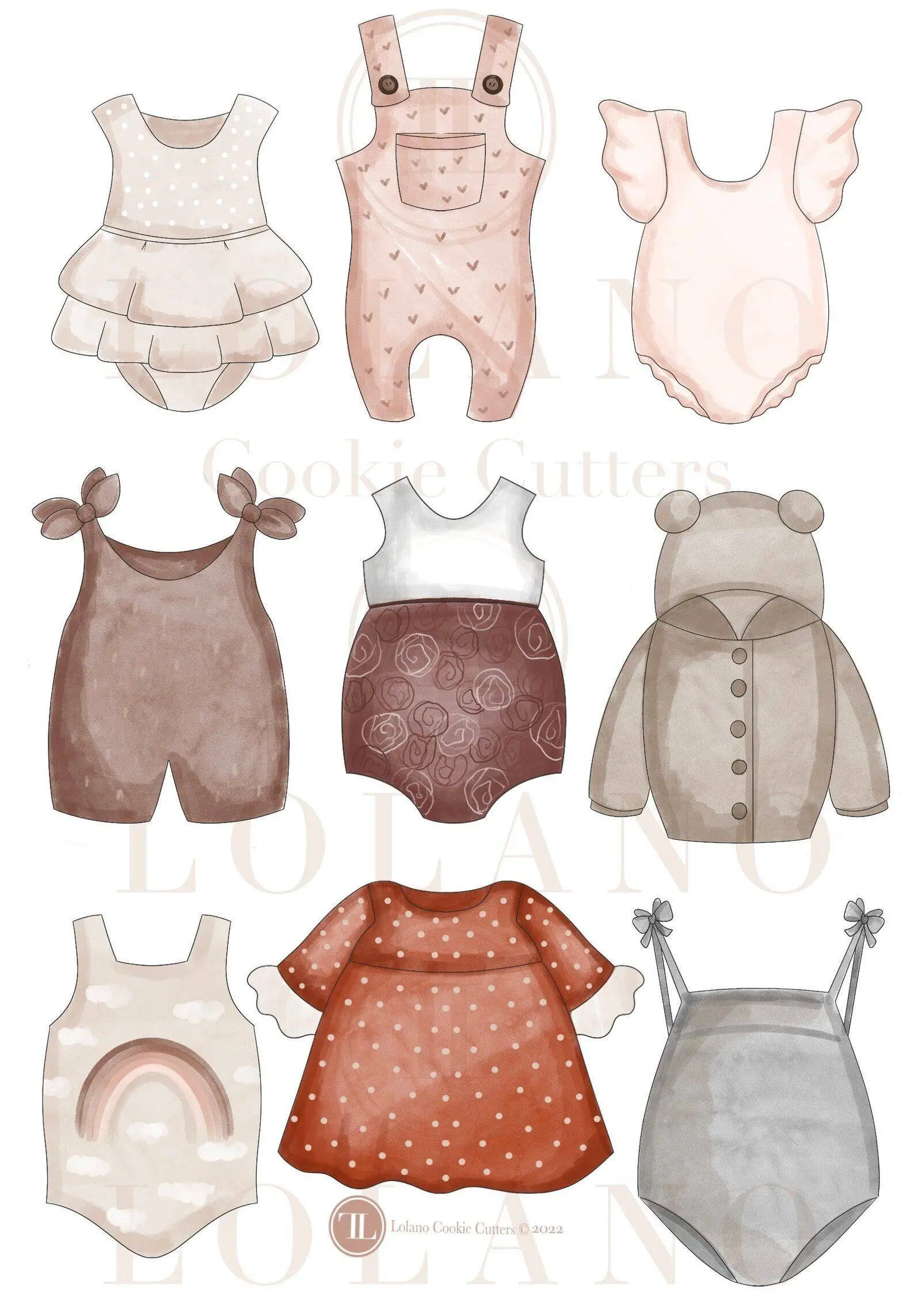 Bebê de Papel para Imprimir com Roupas Variadas