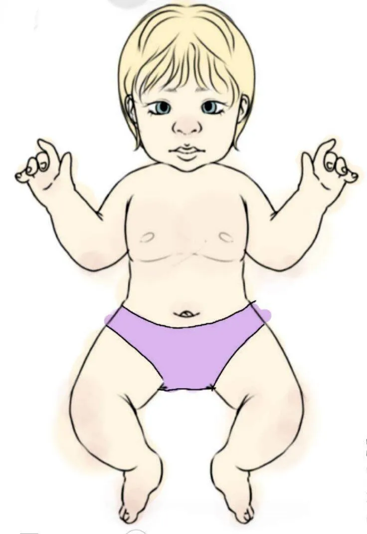 Bebê de Papel para Imprimir com Fralda Colorida