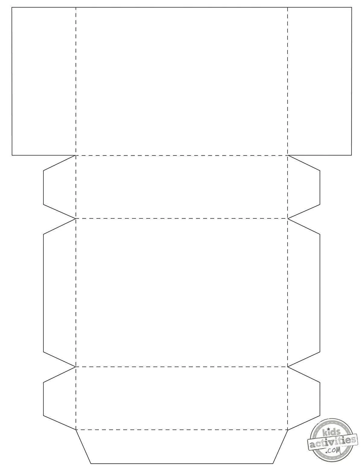 Box Template to Print with Easy Lid