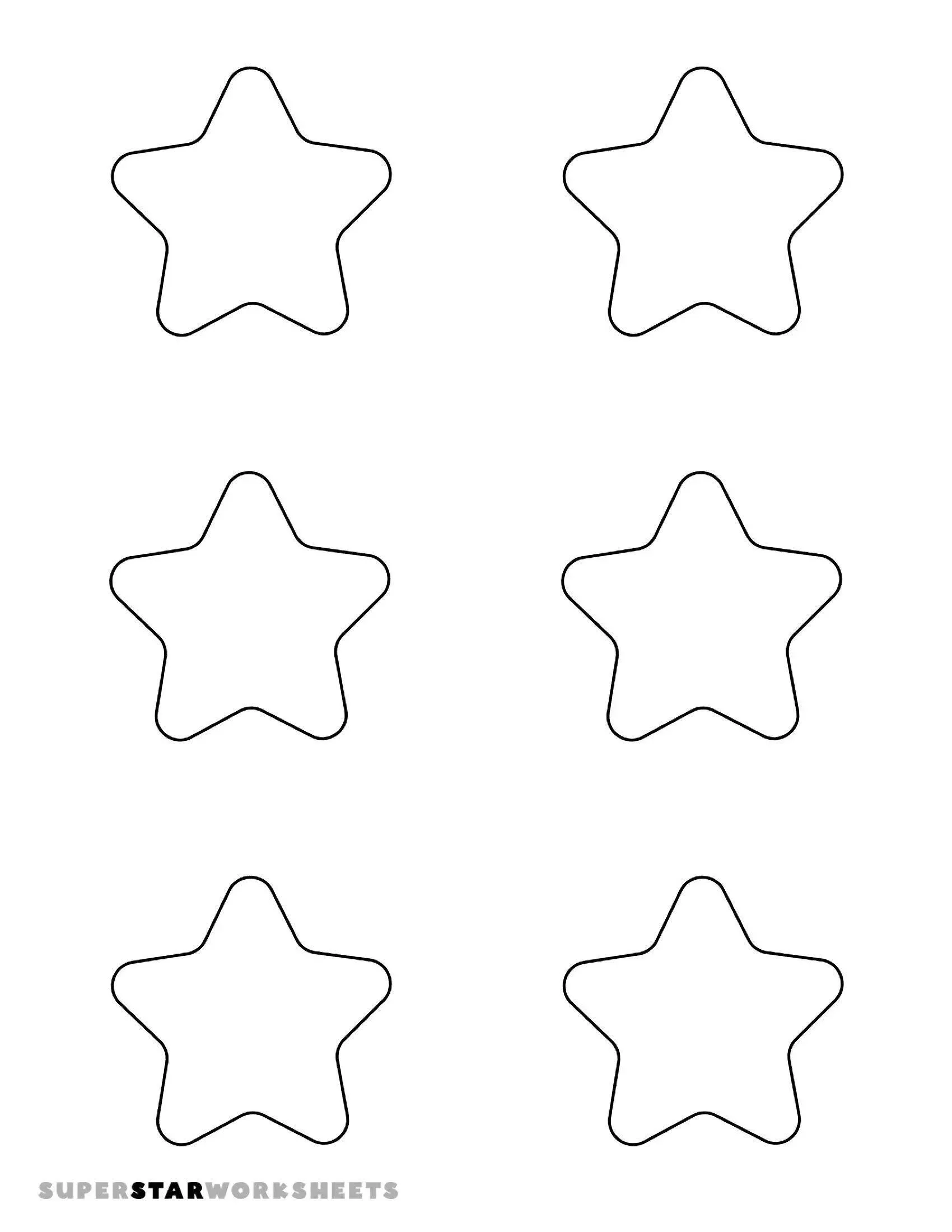 Molde de Estrela para Imprimir