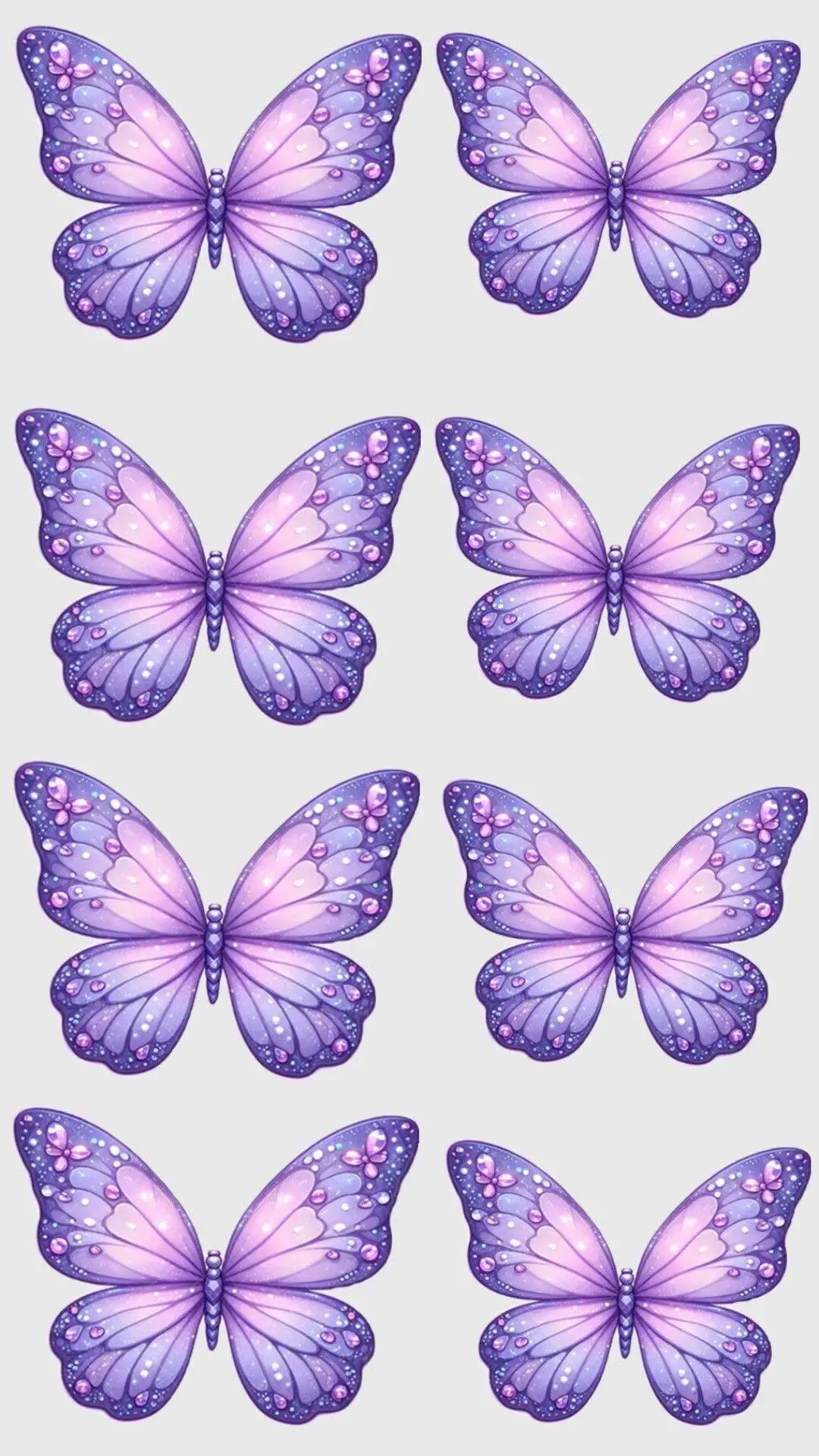 Molde de Borboleta Roxa para Imprimir e Colorir