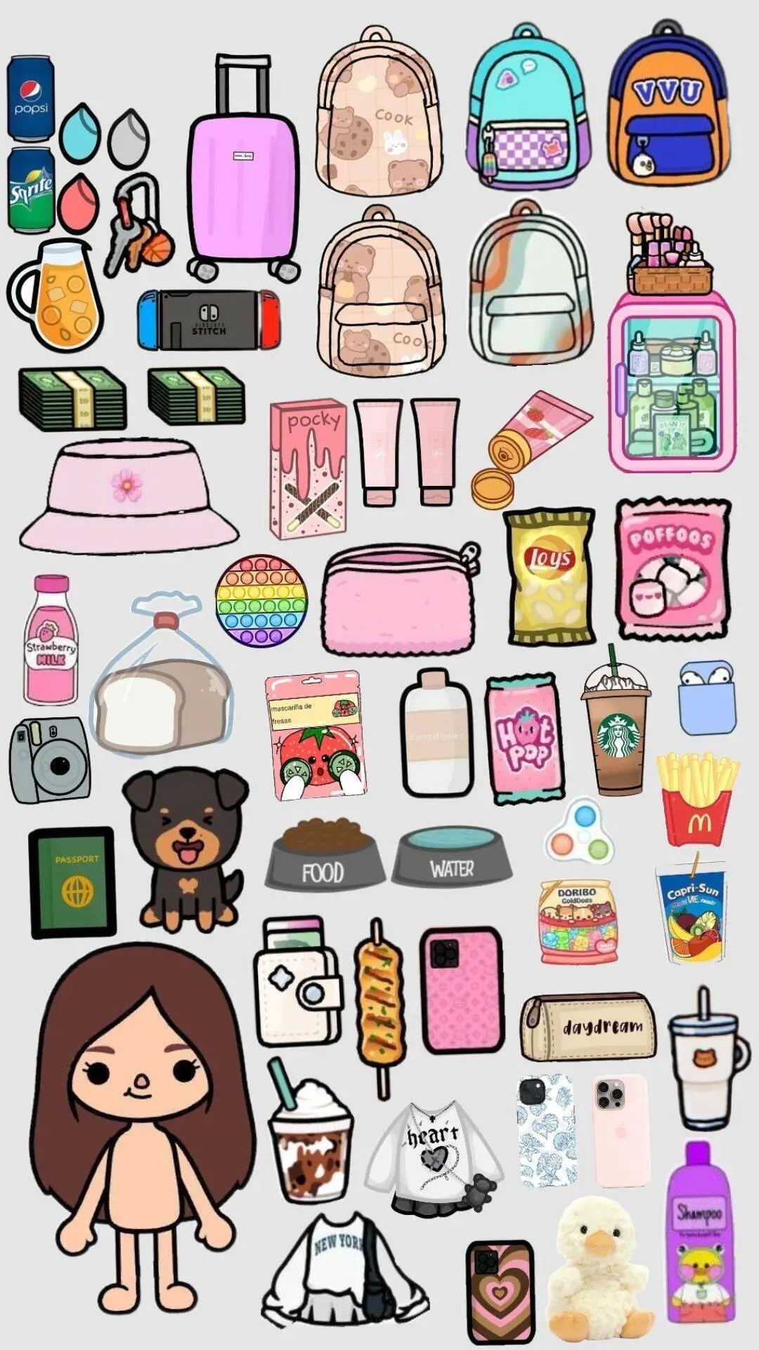 Bonecas Toca Life World para Imprimir