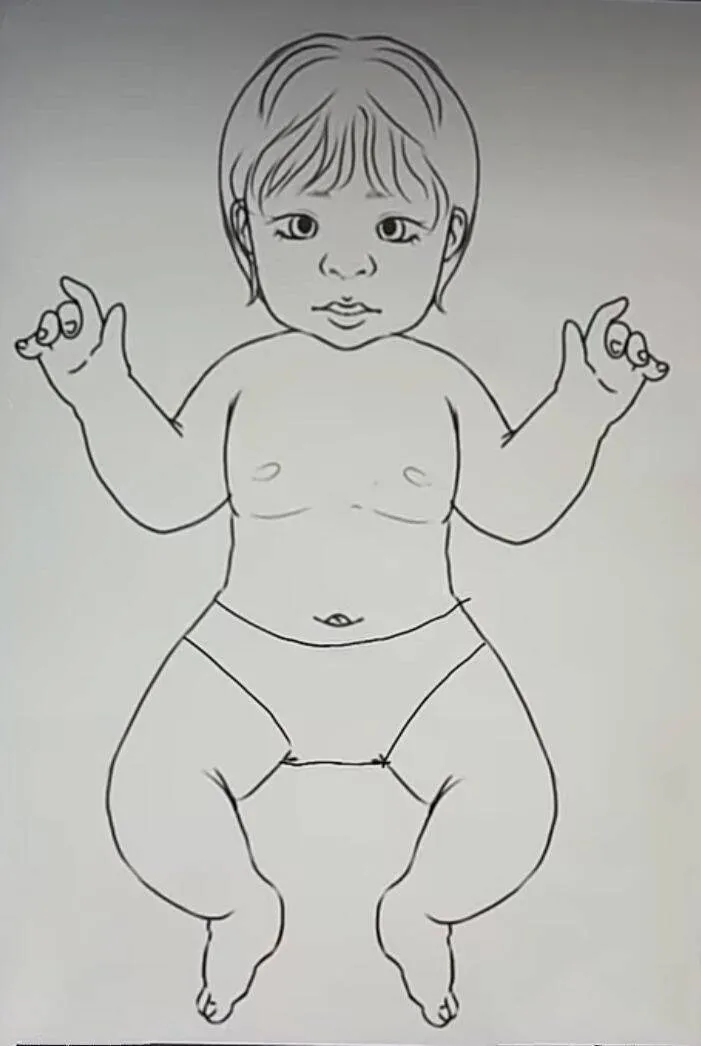 Bebê Reborn de Papel para Imprimir com Roupas e Acessórios