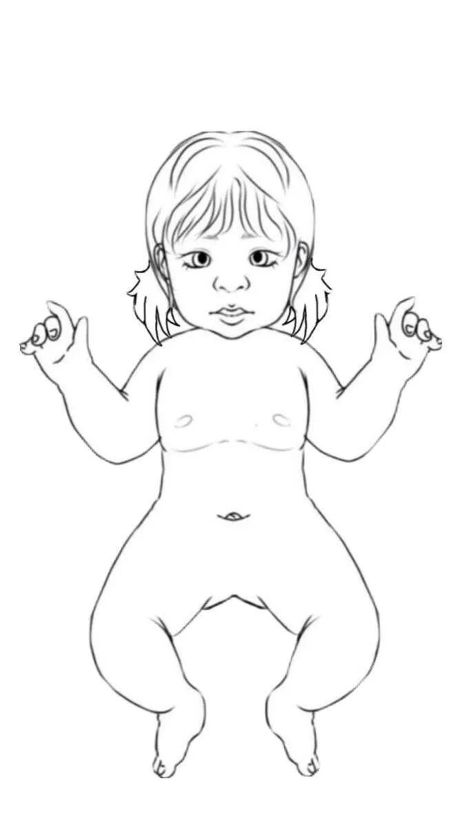 Bebê Reborn de Papel para Imprimir com Acessórios Coloridos