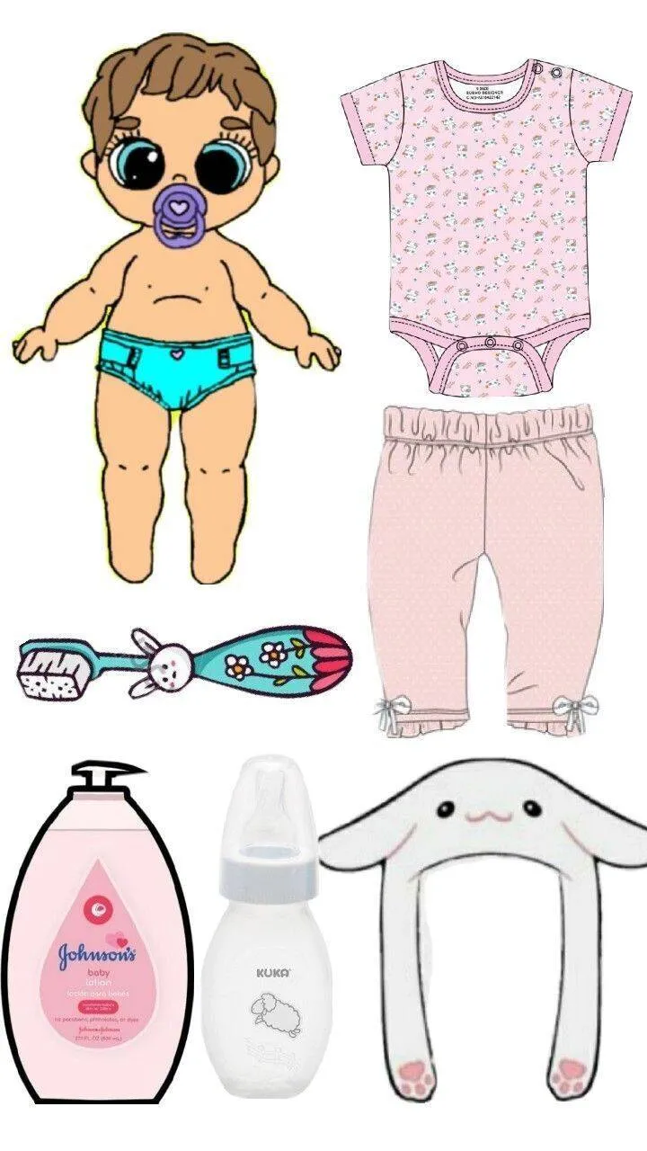 Bebê Reborn de Papel para Imprimir com Roupas e Acessórios
