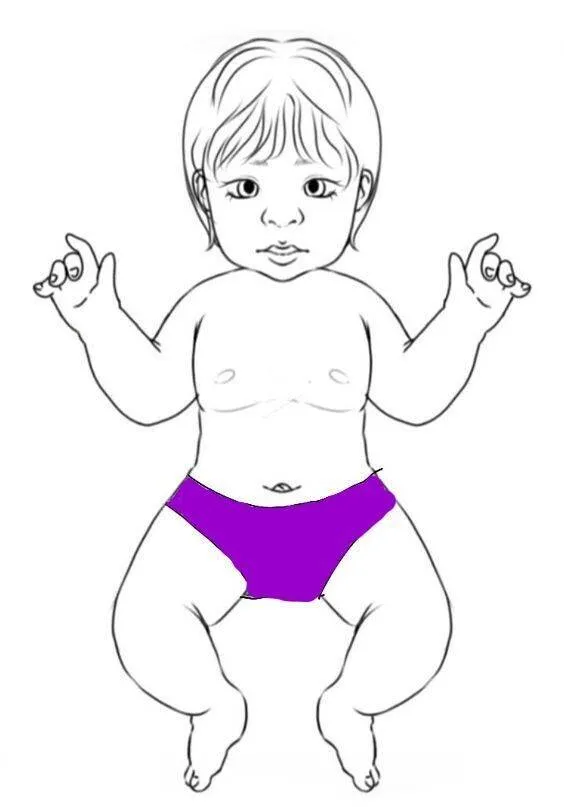 Bebê Reborn de Papel para Imprimir com Fralda Colorida